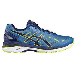 Asics GEL-KAYANO 23 Men's Structured Running Shoes, Blue/Yellow